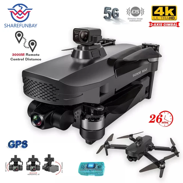 NEW SG908 MAX GPS Drone With 4K HD Camera 3-Axis Gimbal WiFi FPV Profesional Foldable Quadcopter Distance 3km VS F11 Drones 1