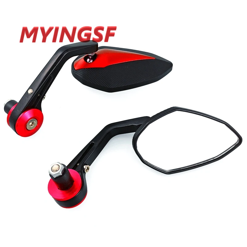 Motorcycle Mirror Handlebar Side Handle Bar Ends Mirror For YAMAHA R6 R1 MT 09 07 TMAX XMAX WR 125 250 KTM DUKE 690 125 200 390