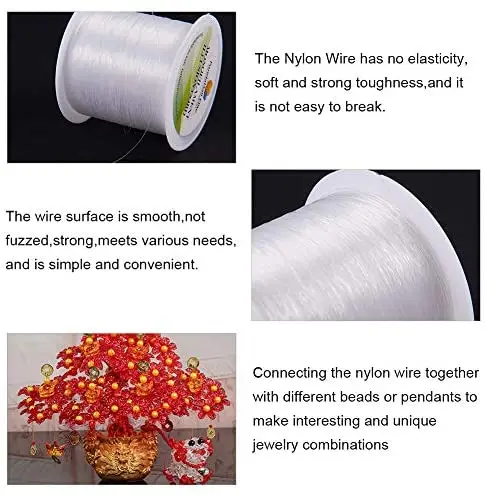 1roll Elastane Yarn, Minimalist Clear Thread For Crafts