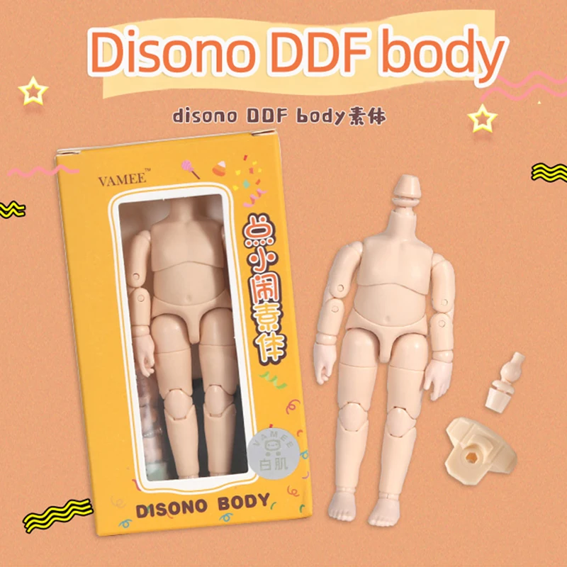 New Little trouble DDF body Ob11 doll body Mini joint body GSC clay head BJD body 11CM high obitsu11 dolls body Toy accessories