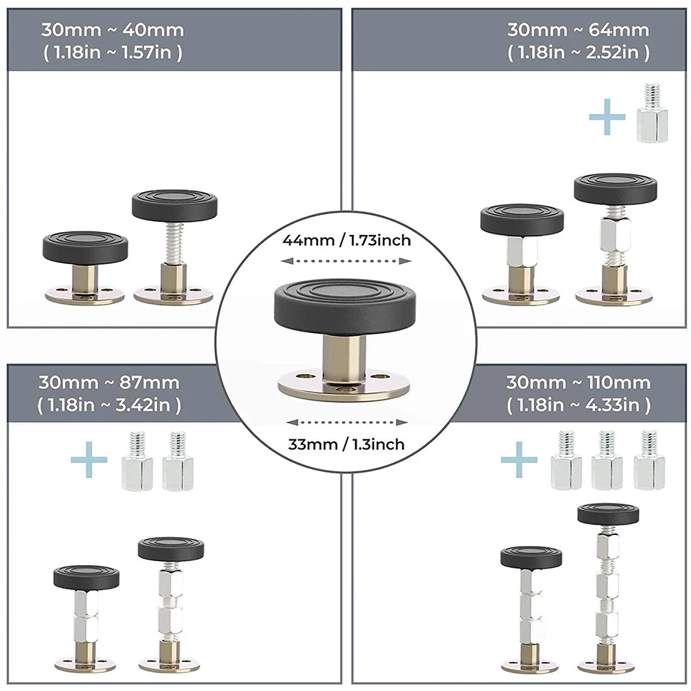 1Pcs Adjustable Threaded Bed Frame Anti-Shake Tool, Headboard Stoppers, Bedside Headboards Prevent loosening Anti-Shake Fixer