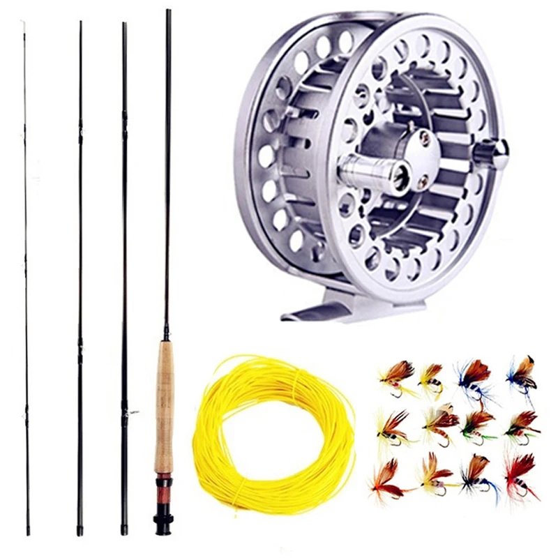 

Sougayialng 8.86FT #5/6 Fly Fishing Rod Set 2.7M Fly Rod and Fly Reel Combo with Fishing Lure Line Box Set Fishing Rod Tackle