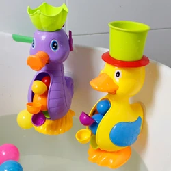 Jouets de bain pour enfant, canard jaune mignon, roue à eau, éléphant, robinet pour bébé, outil de pulvérisation d'eau de bain, Dropshi 