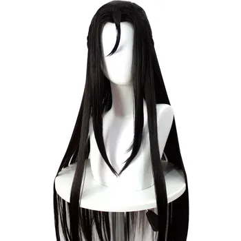 

LANLAN Weiwuxian Cosplay wig Long straight black hair Split hair Ancient wig High quality high temperature fiber