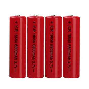 

10PCS 100% New Original 3.7v Bateria 18605 Rechargeable 18650 Battery 6800mAH Li-ion Lithium Batteries For Flashlight Torch 2020