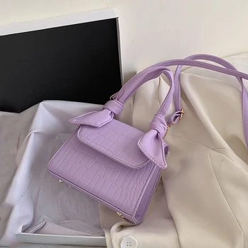 

Women Bag 2020 Mini Small Square Tote Bag Summer New Wild Shoulder Crossbody PU Leather Fashion Clutch Handbag