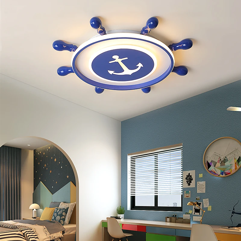 Креативные люстры с пиратским кораблем, потолочные люстры для детской комнаты, для маленьких мальчиков, спальни, современная люстра домашнее украшение, светодиодная люстра