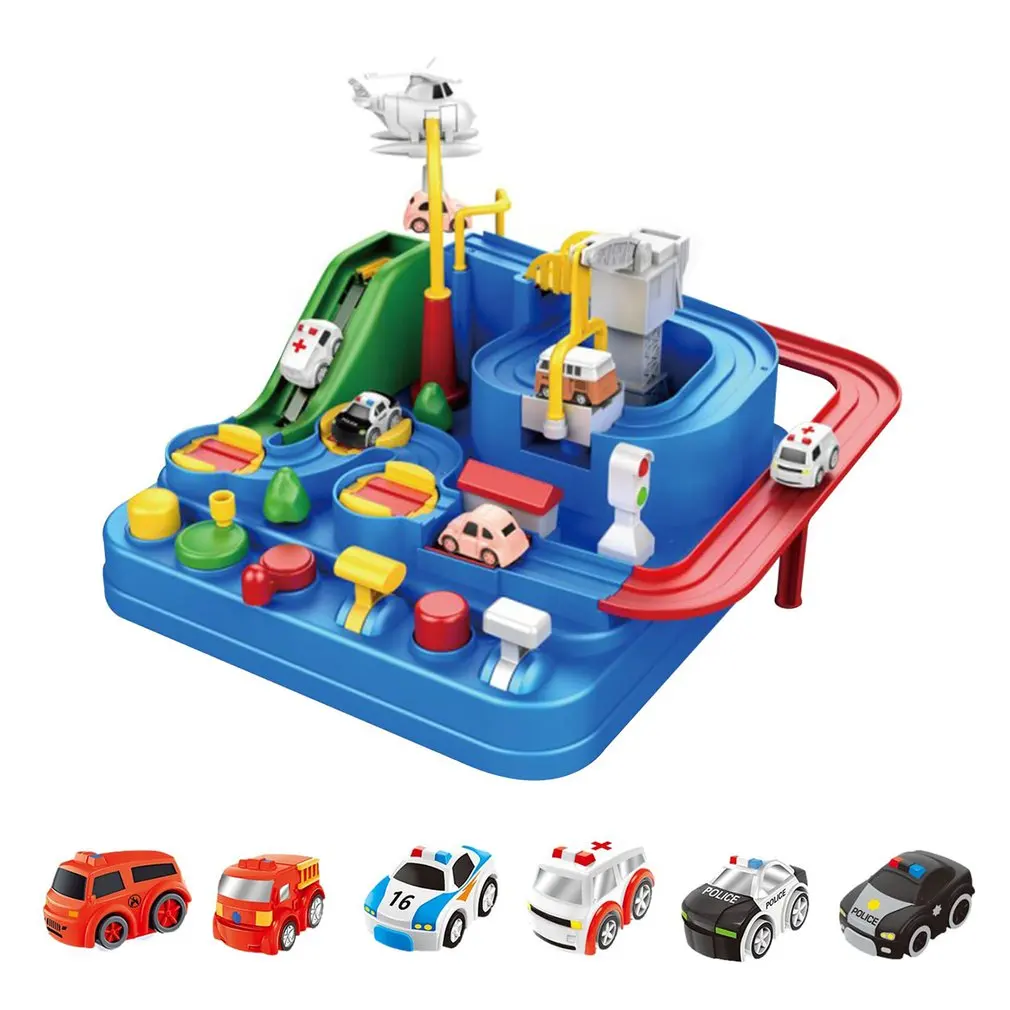 Vehicle Car Adventure Track Playsets Game Interactive Toys Adventure