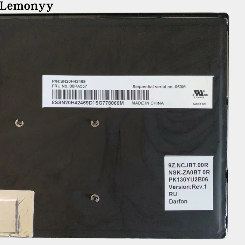 Russian laptop Keyboard For for Lenovo Thinkpad T460S T470S Backlit RU black Keyboard SN20H42469 00