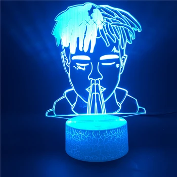 

Smart Phone Control A Rapper Singer Tentacion LED Night Light USB Colorful Lamp Office Festival Decor Best Present for Boy