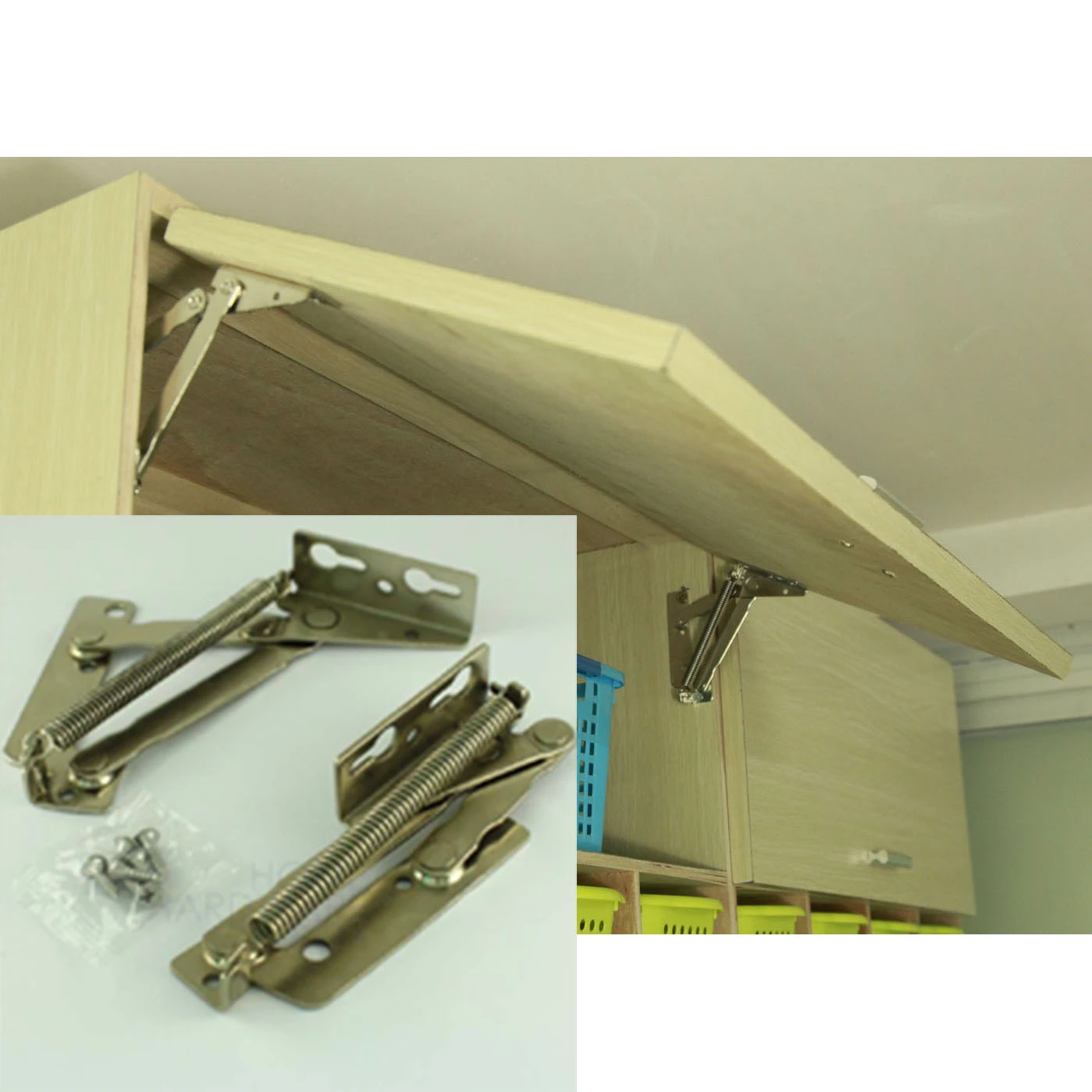 Pair Of Cabinet Door Lift Up Flap Top Support Spring Kitchen Hinges Stay Sprung Kitchen Hinge Stay Hingehinge Hinge Aliexpress