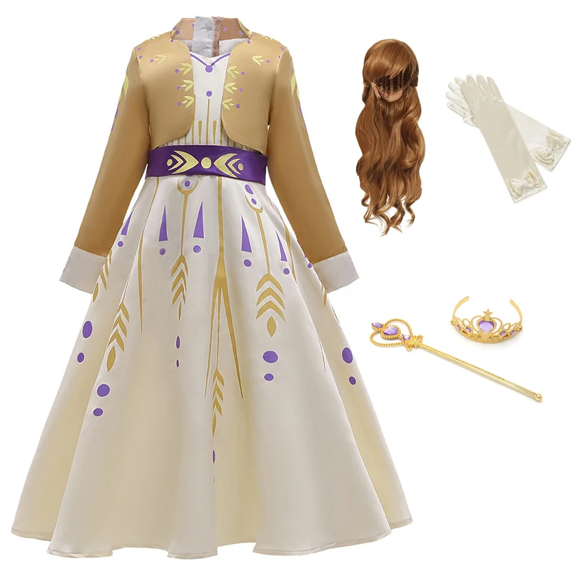 On Sale Dress Anna Costume Snow-Queen Elsa Birthday Cosplay Halloween Baby-Girls  aVjqjy3Gx