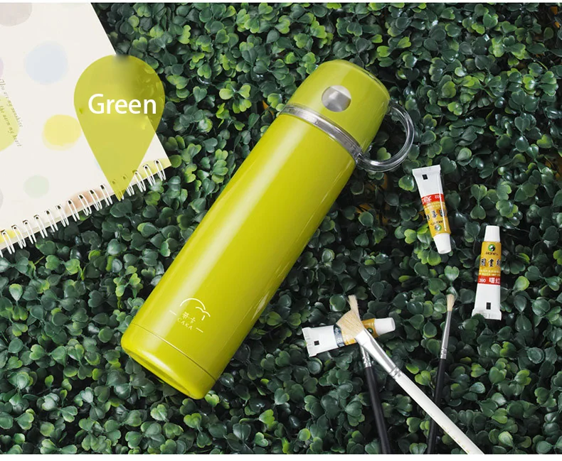 Candy Color Stainless Steel Vacuum Flasks 500ml Thermos Cup Detachable Coffee Tea Milk Travel Mug Thermo Car Water Bottles