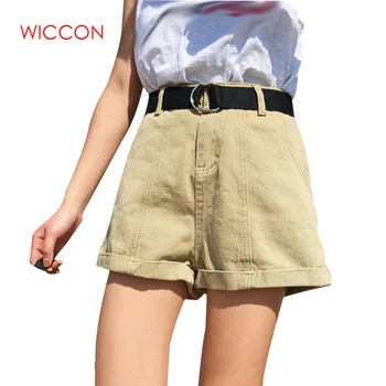 

Plus Size 2020 Summer High Waist Shorts Feminino Denim Shorts Roll Up Jeans Womens Casual Shorts