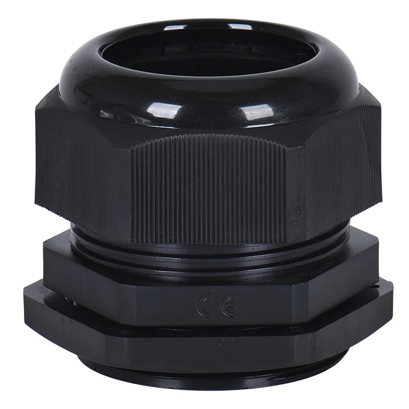Waterproof Cable Gland IP66 Metric Black White Nylon Wire Entry M12 M24 M36 M48 M63 M80 Plastic Connector Fixing Joint