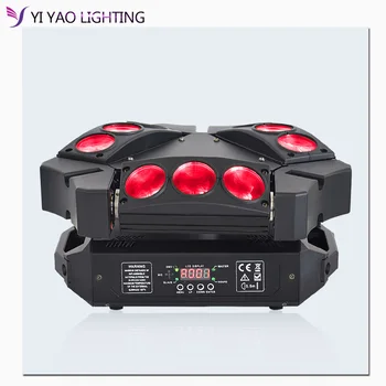 

Moving head light led beam 9x12w spider RGBW 4in1 dj lighting with point control good for stage disco party lights