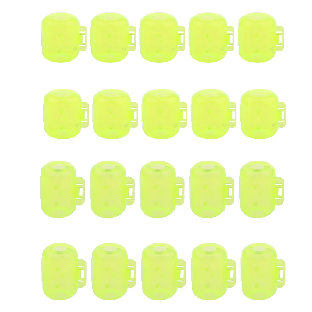 Set Of 20pcs Plastic Fishing Hook Safety Covers Squid Lure Hook Protectors