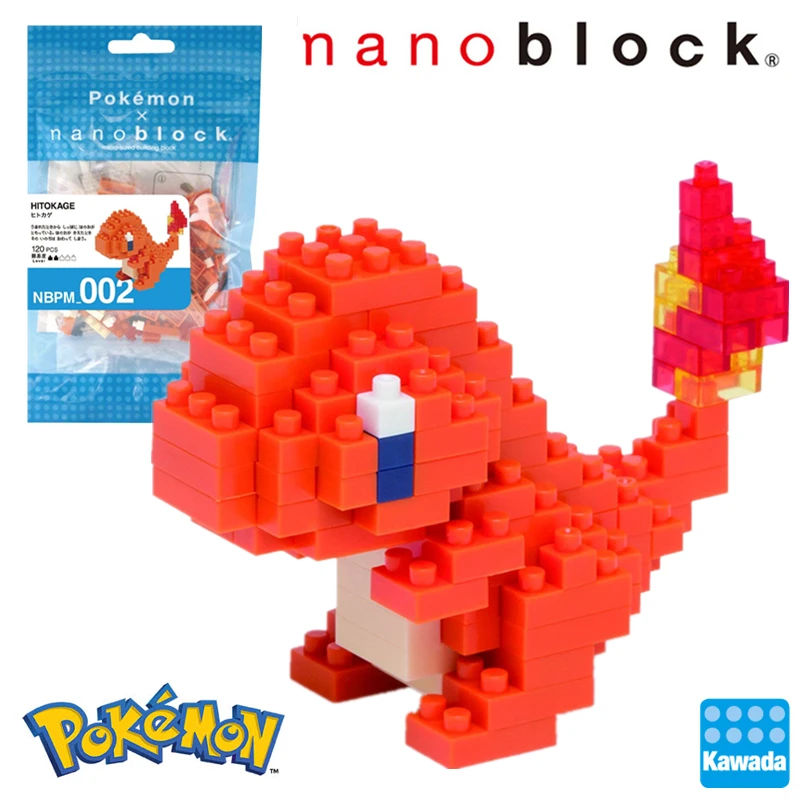 Kawada Nanoblock Покемон Пикачу аниме мультфильм 3D модель алмаз мини микро блок строительные блоки кирпичи сборки игрушки игры - Цвет: nbpm-002