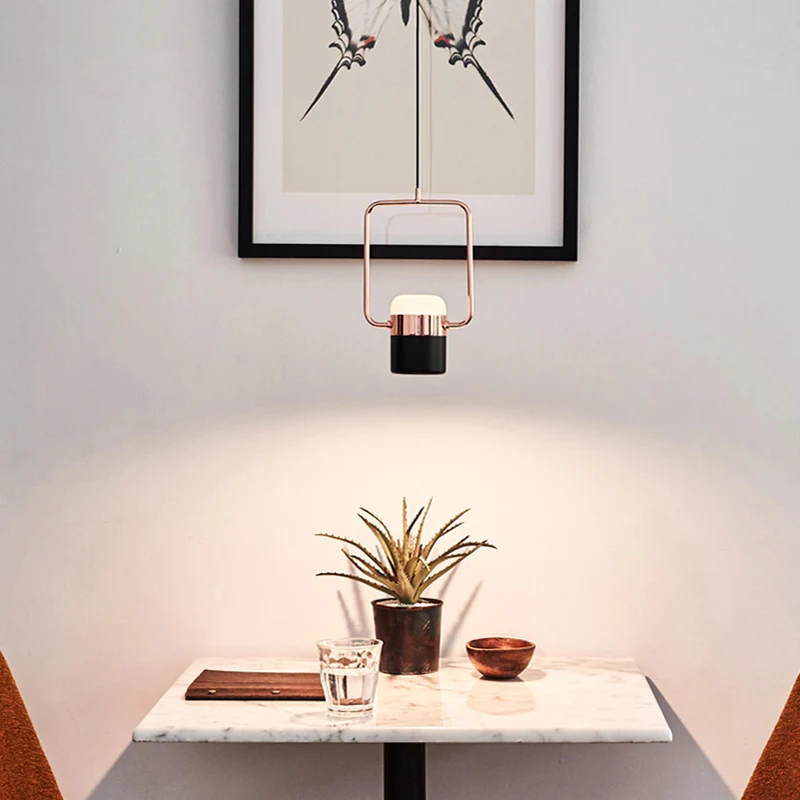 

Nordic minimalist led pendant light creative bedside /restaurant /bedroom/ bar dining table study pendant lamp