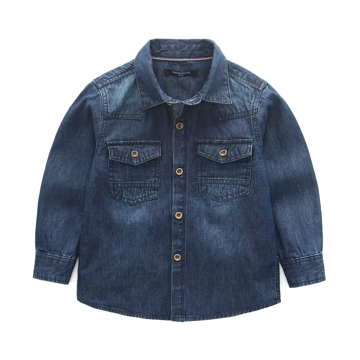 

2019 Spring Autumn Kids Shirts Long Sleee Boys Shirts Denim Jeans Thin Trench for Boy Clothes Summer Shorts Clothes