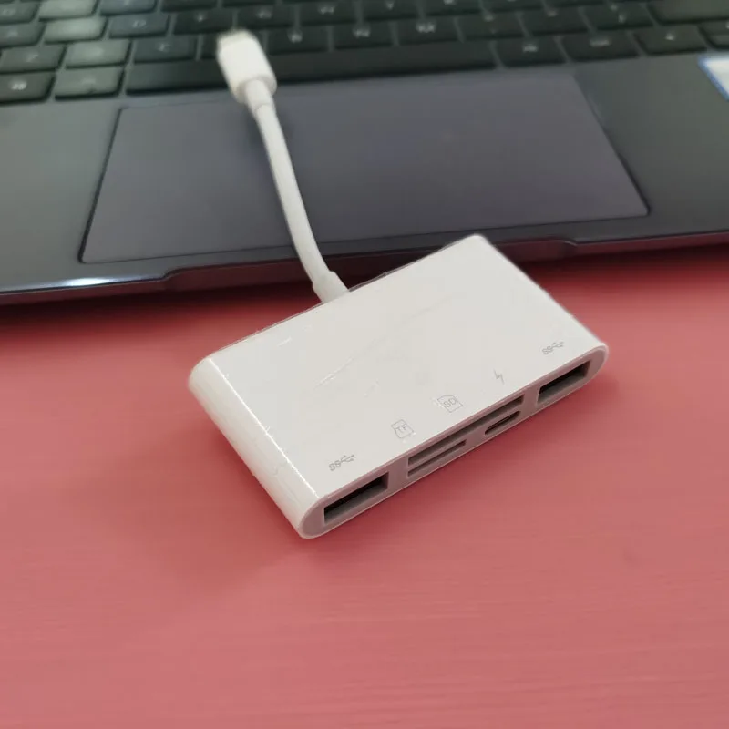 Высокоскоростной USB концентратор 5 в 1 с Type C на SD/TF кардридер OTG 3 Для MacBook Air Pro Huawei