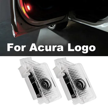 

2pcs Car Door Welcome Light LOGO Laser Projector For Acura MDX RLX ZDX TLX TL Badge Ghost Shadow Lamp LED 12V Car Styling