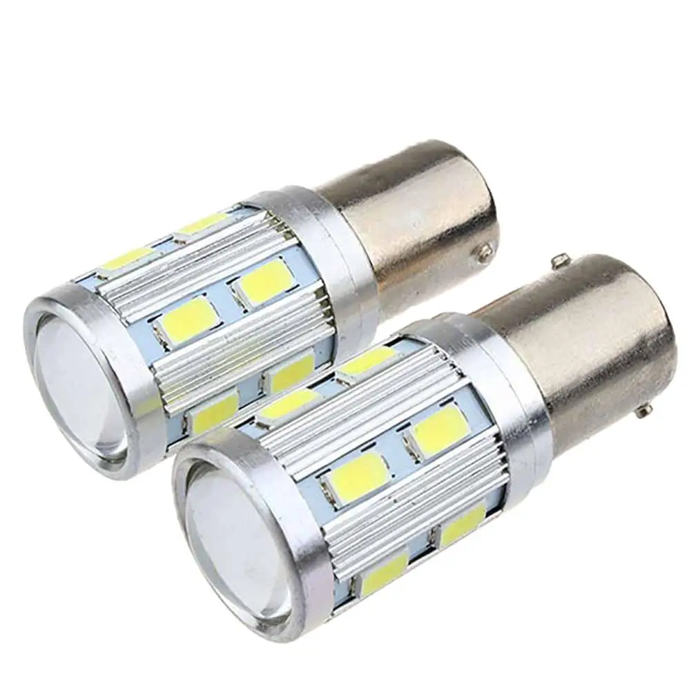 2 шт. 12SMD P21W 5730 1156 BA15S яркий Автомобильный светодиодный Подфарник тормозные лампы противотуманных фар