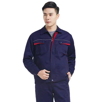 

Men's Workwear Jacket Unisex Work Clothes Long-sleeved Wear-resistant Tooling Auto repair Working Jackets Factory Uniforms