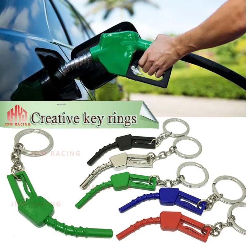 

Fashion Metal Key Chain Oil Gun Nozzle Digital Fuel Oil Gasoline Nozzle Gun Fueling Nozzle Stainless Steel Key Ring