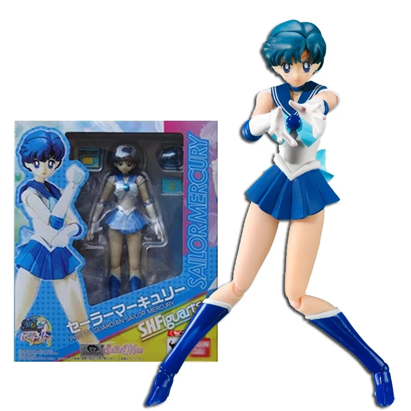 Anime Sailor Moon Kino Makoto PVC Action Figure Movable Toy 14cm Gift In Box 