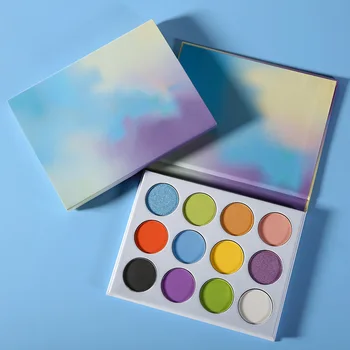 

X2 Eye Shadow Can Private Label Custom Logo If Meet Minimum Wholesale Cosmetics Neutral Eye Shadow Disc Sequins Matte Makeup