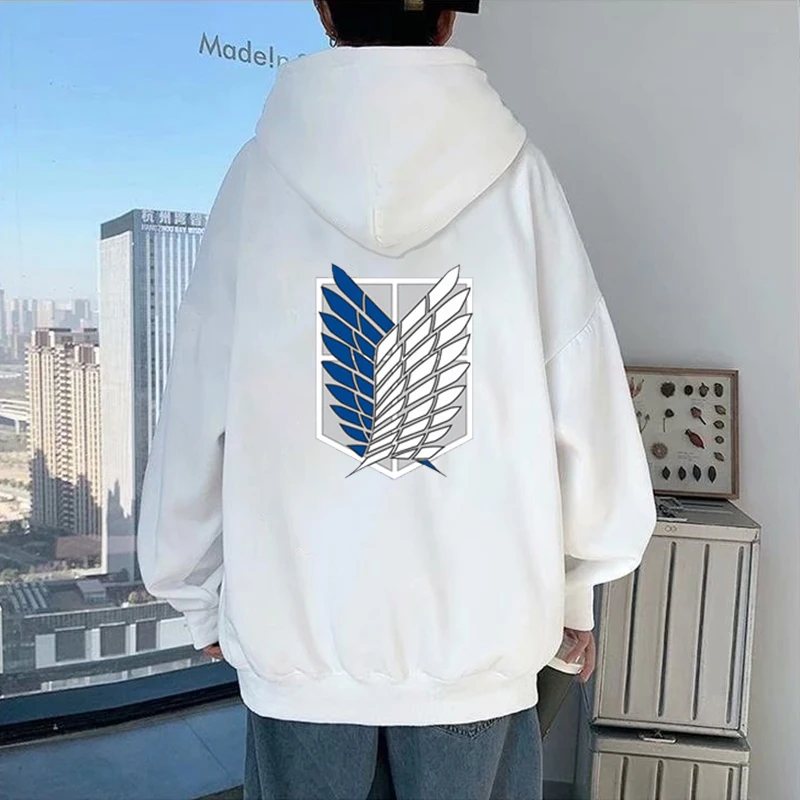 Anime Hoodie Attack on Titan Hoodied Long Sleeve Streetwear Harajuku Sweatshirt Men/Women Unisex Sport Hoody Oversized Tops