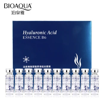 

BIOAQUA 10pcs/lot Skin Care Moisturizing Hyaluronic Acid Essence Vitamin Serum Facial Firming Nourish Anti Aging Collagen Liquid