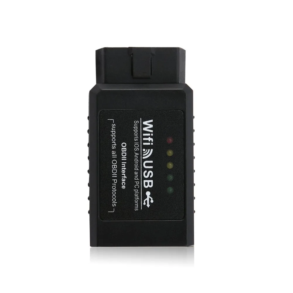 New Update ELM327 WIFI USB ELM327 WIFI+USB Scanner Diagnostic Tool ELM 327 Wifi 
