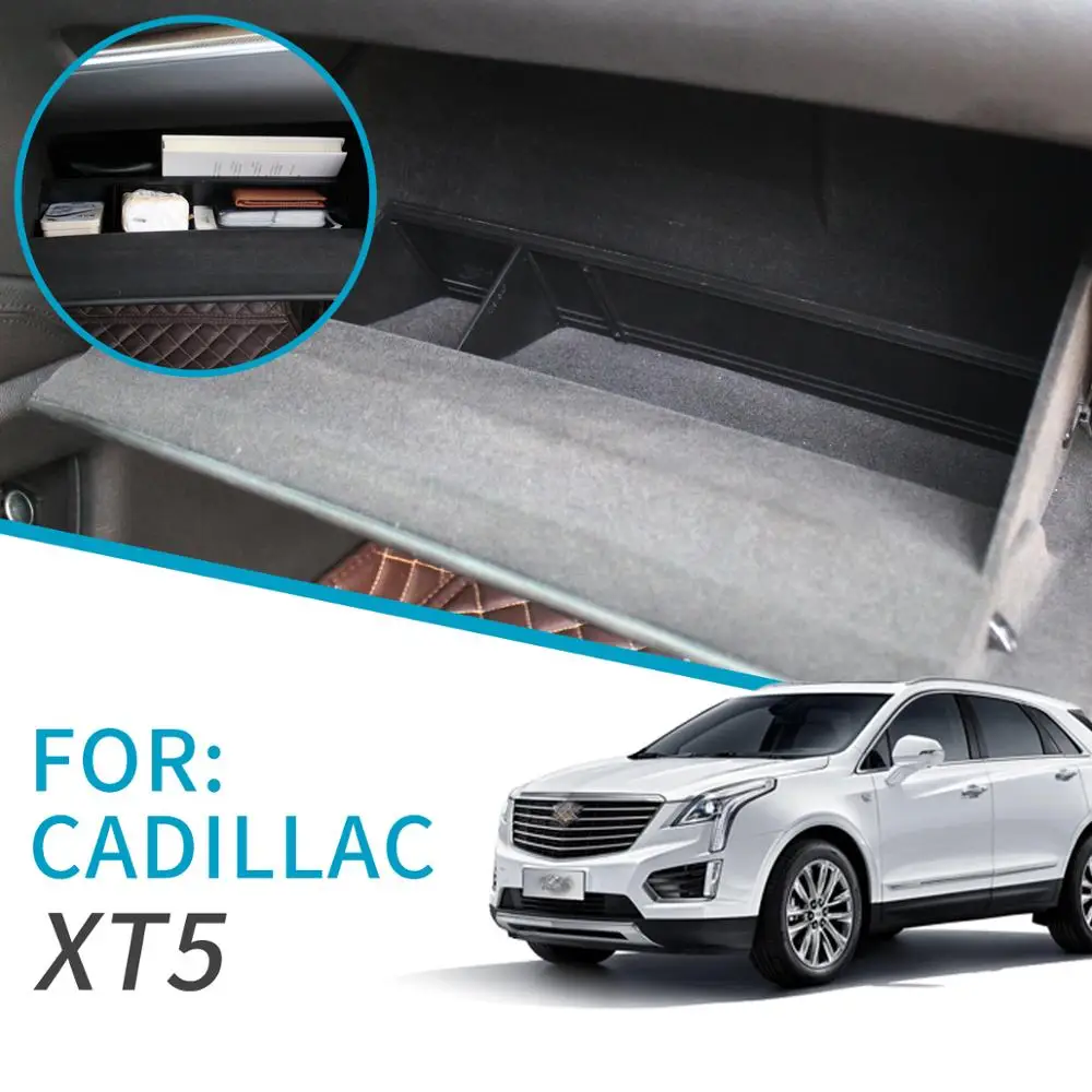 

ZUNDUO Car Glove Box Interval Storage for Cadillac XT5 2016 2017 2018 Storage Console Tidying Box Central Storage Box