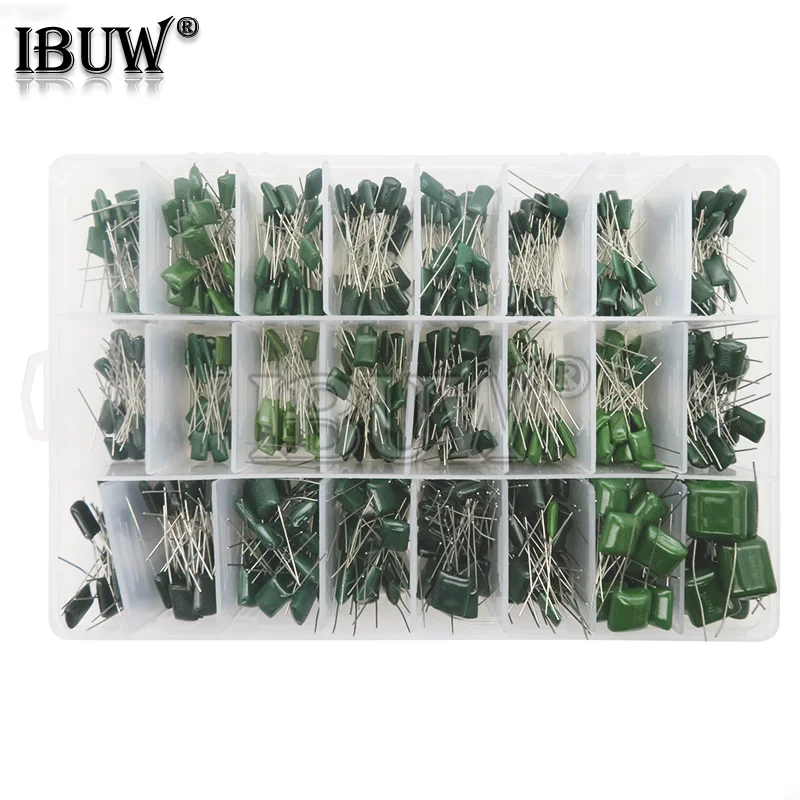 660PCS-lot-24Value-Capacitor-kit-100V-2A221J-to-2A474J-Polyester-Film