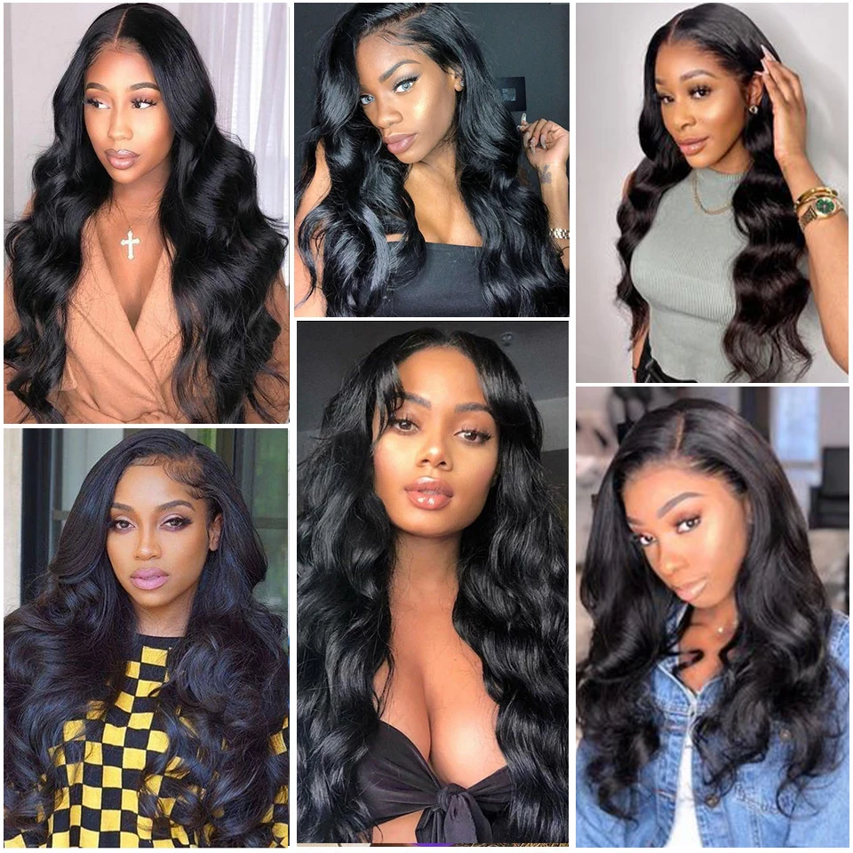 Body Wave Bundles With Closure Brazilian Hair Weave 3 Bundles With Closure Human Hair Bundle Remy Extension