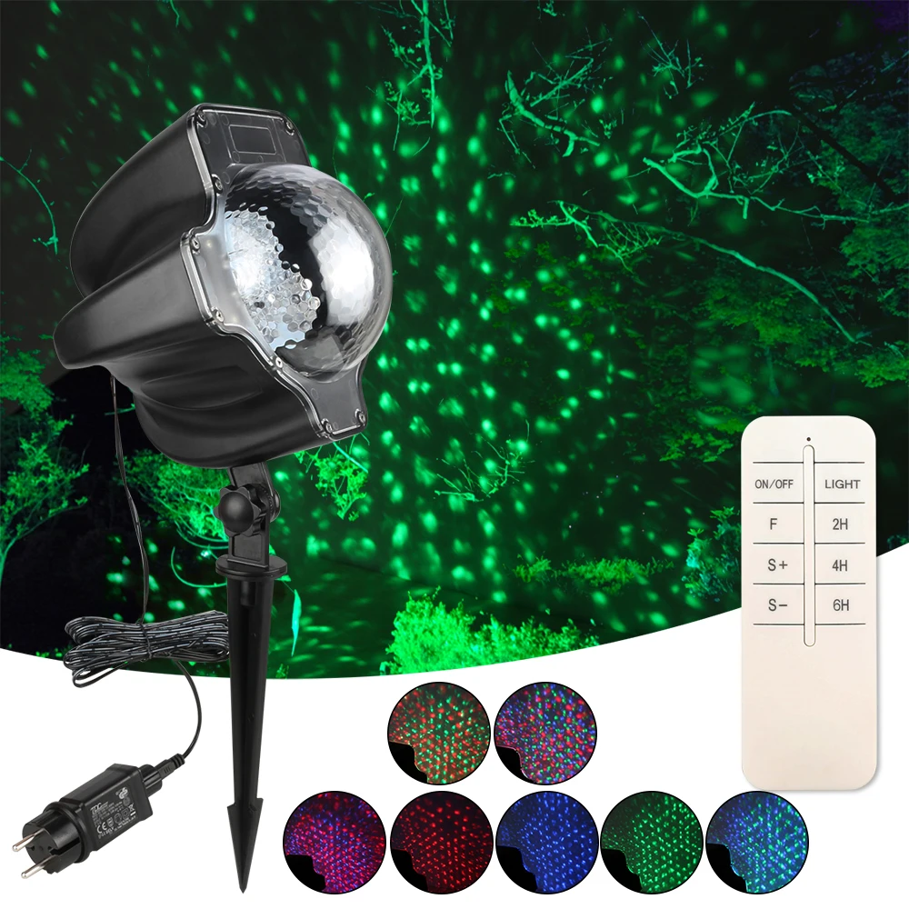 

LED Projector Lights RGB Maple Leaf Effect Stage Light Christmas Snowfall Laser Projector Light Waterproof Lamp for Party Decor#