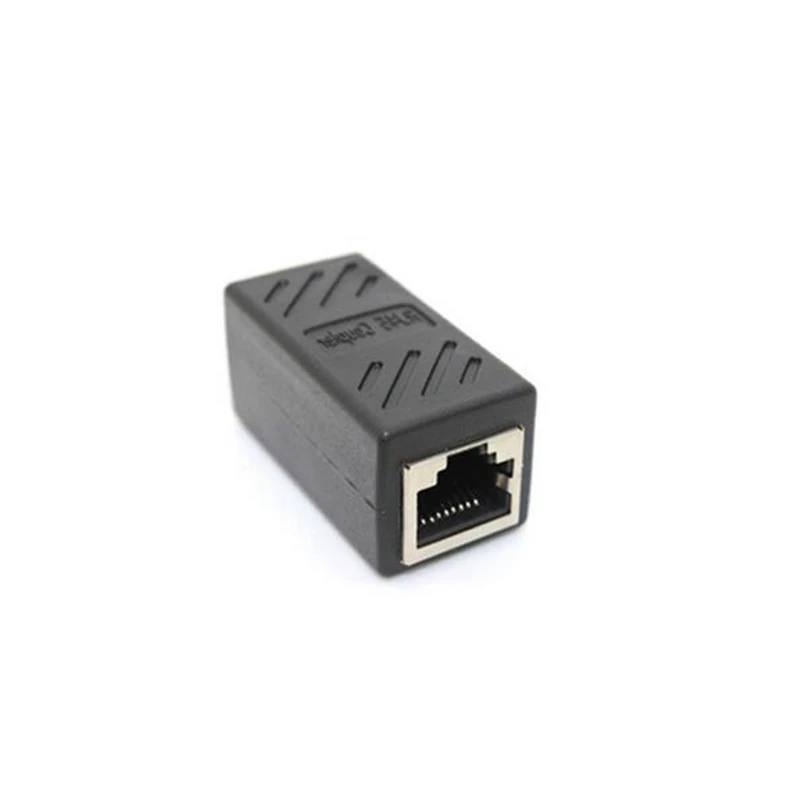 

1piece Black RJ45 Coupler LAN connector inline Cat7/Cat6/Cat5e Ethernet Cable Extender Adapter Female to Female