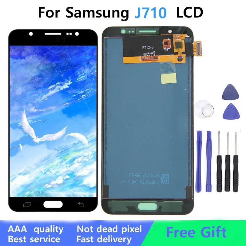 ЖК-дисплей Coreprime Super AMOLED для Samsung Galaxy J7 2016 J710 J710FN J710M J710Y дисплей + дигитайзер