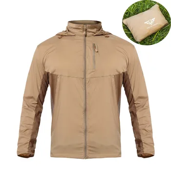 

Camouflage Suit Jungle Hunting Clothes Waterproof Windproof in Hiking Jacket Anti-UV Clothing Climbing Ultra-thin Skin Coat p-34