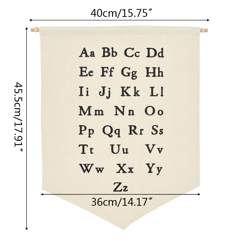 Nordic Hanging Canvas Pennant Kids Room Wall Home Decoration Ornaments J0PC 4