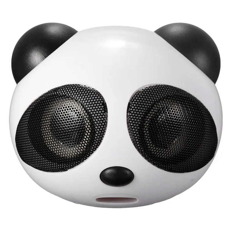 

Panda Multimedia Portable USB Mini Digital Square 3.5mm Wired Super Bass Stereo Speaker Subwoofer With Mic For Desktop Laptop