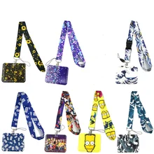 

Lanyards Credit Cards ID Holder Bag Student Women Travel Card Cover Badge Car Keychains Decorations