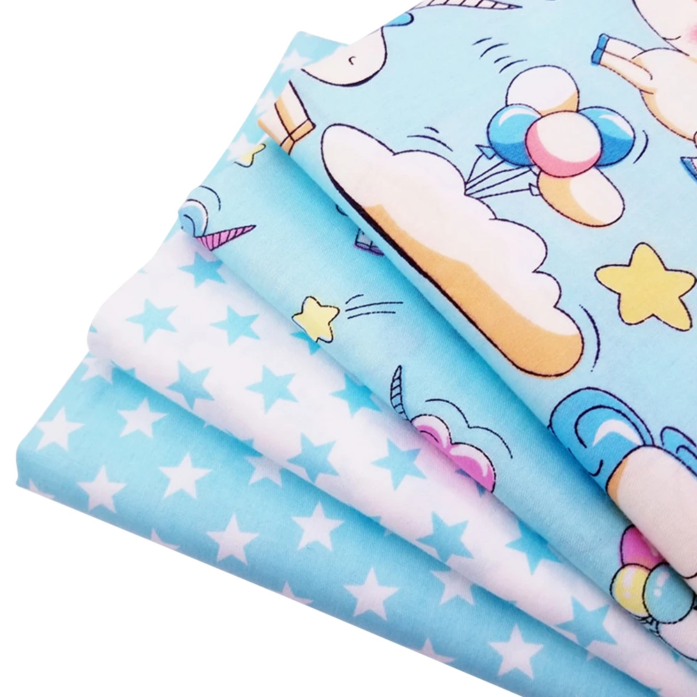 Printed Cotton Twill Quilting Fabric Handmade Needlework Crafts Pure Material For Home Textile Bedding | Дом и сад