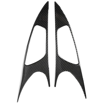 

2PCS Carbon Fiber Front Door Interior Handles Bowl Decorative Panel Sticker Trim Fit For Honda Civic 10Th 2016-2019