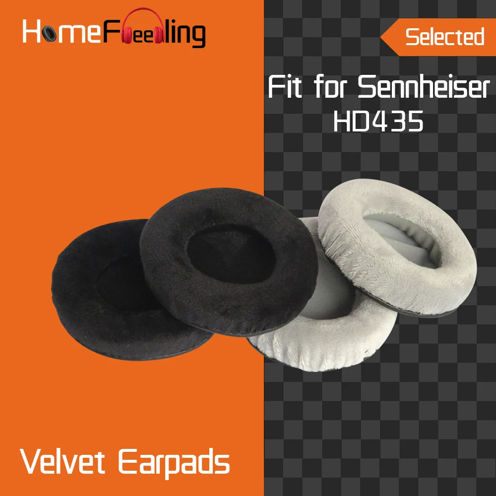 Homefeeling Earpads for Sennheiser HD435 Headphones Earpad Cushions Covers Velvet Ear Pad Replacement
