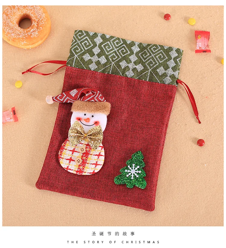Navidad Natal рождественские украшения для дома рождественские подарочные сумки Cadeau Noel рождественские подарки сумки