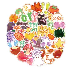

40PCS Vegetable Logo Cartoon Stickers PVC Waterproof DIY Children's Stationery Mobile Phone Water Cup Helmet Bedroom Sticker