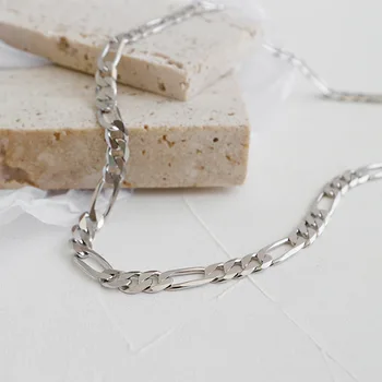 

925 Sterling Silver Necklace Choker Clavicle Chain Korean Version Simplicity Personality Fashion Jewelry Vintage Accessories